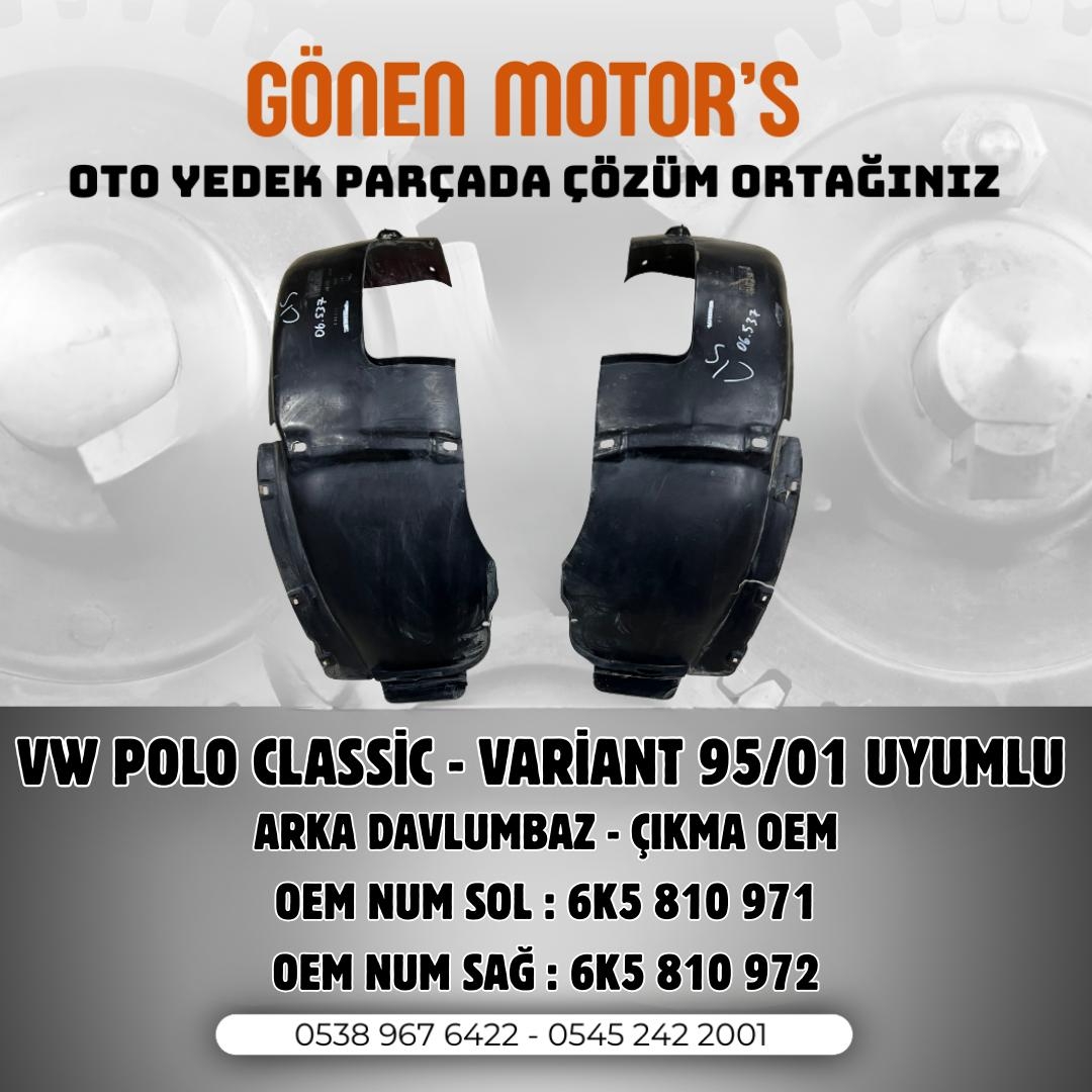 156 - 6K5 810 971 – 6K5 810 972 Polo Classic Arka Çamurluk Davlumbazı | Sağ – Sol